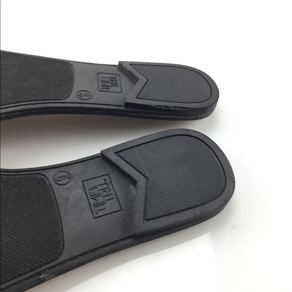 Time And Tru Black Bow New Sandals - Picture 3 of 3